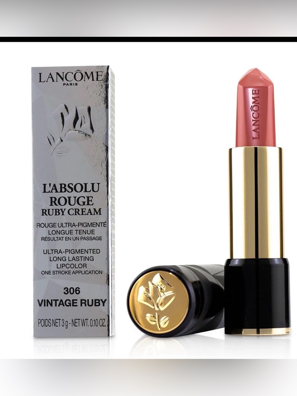 Lancôme L'Absolu Rouge Cream Lipstick - Vintage Ruby Pink
